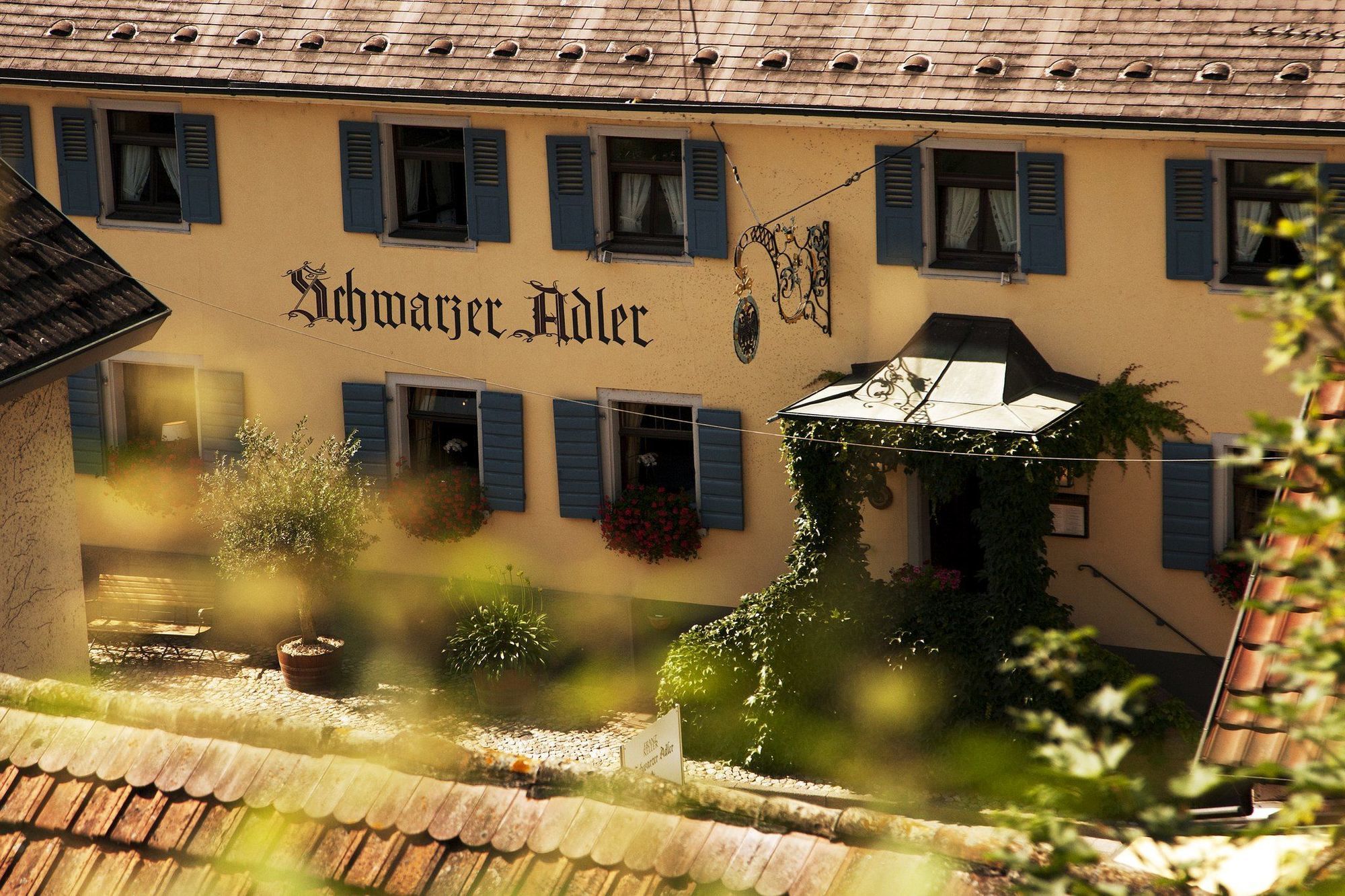 Готель Schwarzer Adler Фоґтсбурґ Ресторан фото
